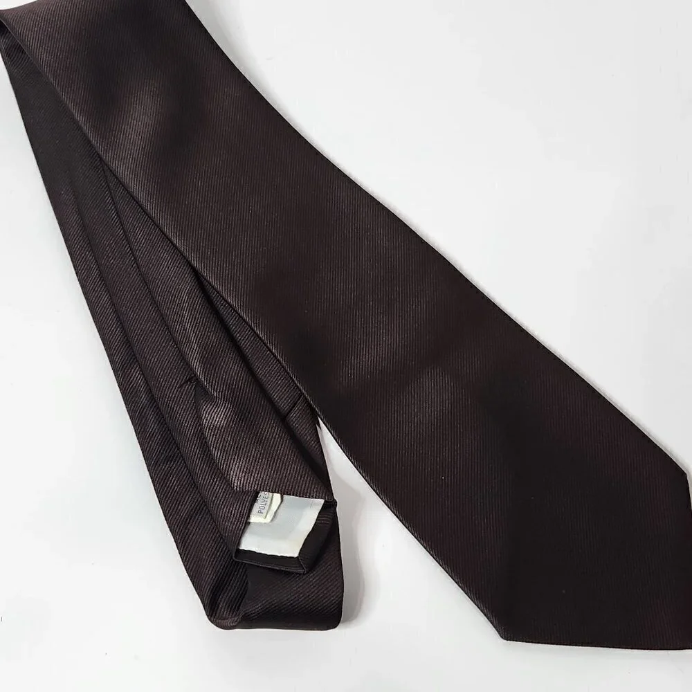 Beau Brummell Brown Polyester Tie